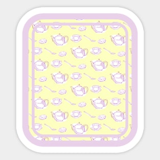 Teapot pattern Sticker